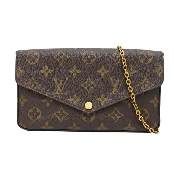 FÉLICIE Monogram Coated Canvas Brown