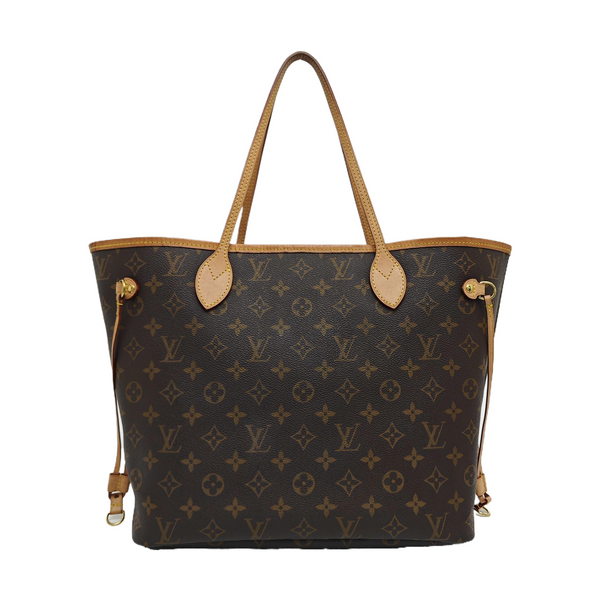 NEVERFULL MM Monogram Coated Canvas Brown