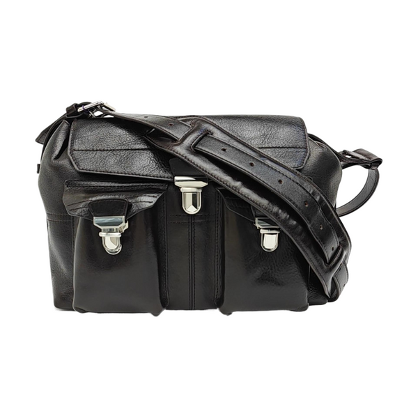 Calfskin Shoulder Bag Brown
