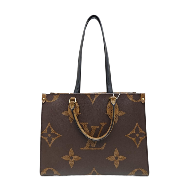 ONTHEGO MM Monogram Coated Canvas Brown