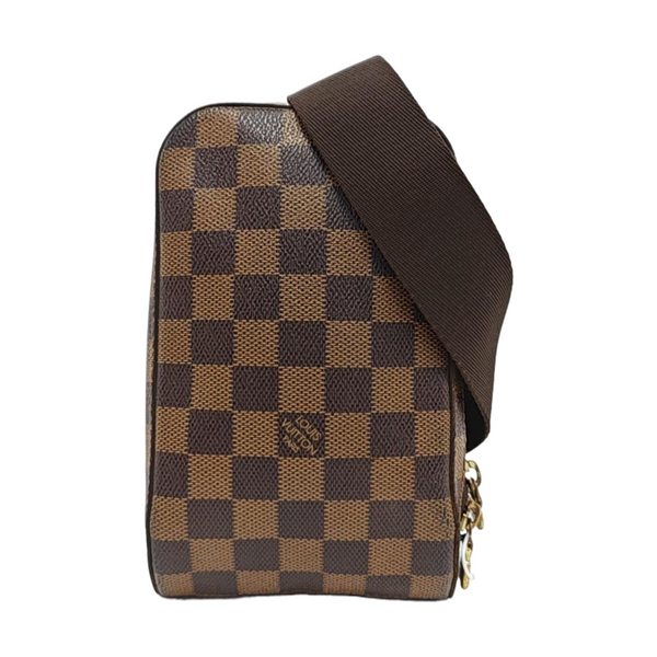 GÉRONIMOS Damier Ebene Coated Canvas Brown