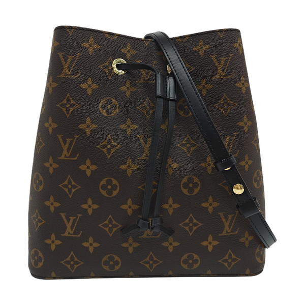 NÉONOÉ MM Monogram Coated Canvas Brown