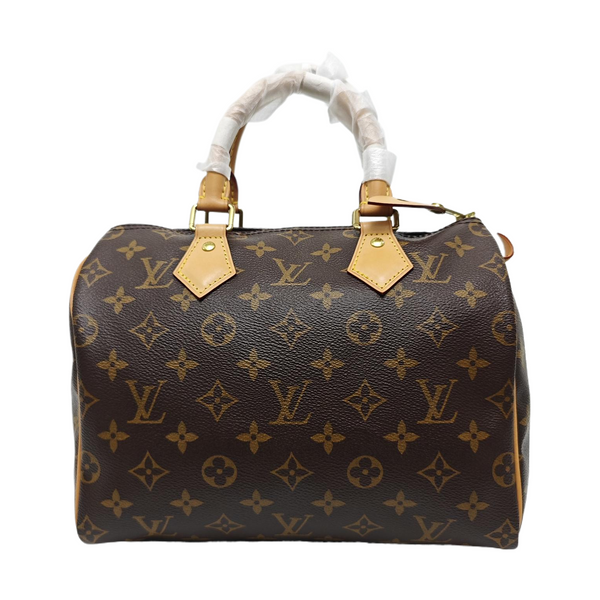 SPEEDY 25 Monogram Coated Canvas Brown