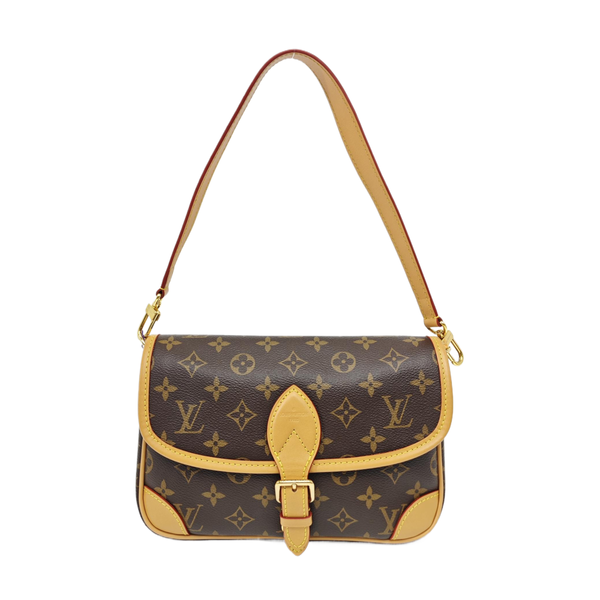 DIANE Monogram Coated Canvas Brown