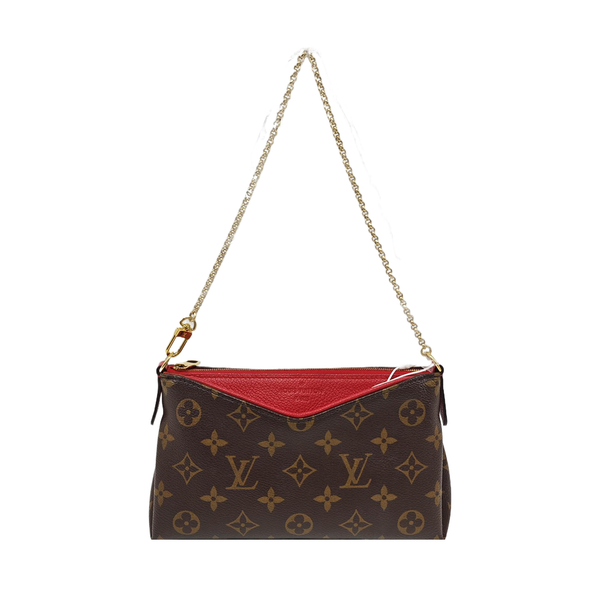 PALLAS BB Monogram Coated Canvas Brown