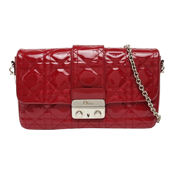 New Lock Cannage Patent Leather Red