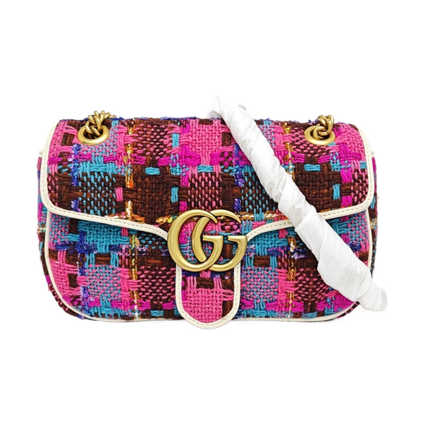 GG Marmont Small Wool Multicolor
