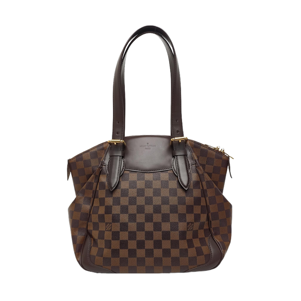 VERONA MM Damier Ebene Coated Canvas Brown
