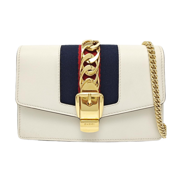 Sylvie Super Mini Calfskin White