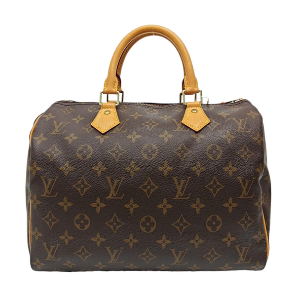SPEEDY 30 Monogram Coated Canvas Brown