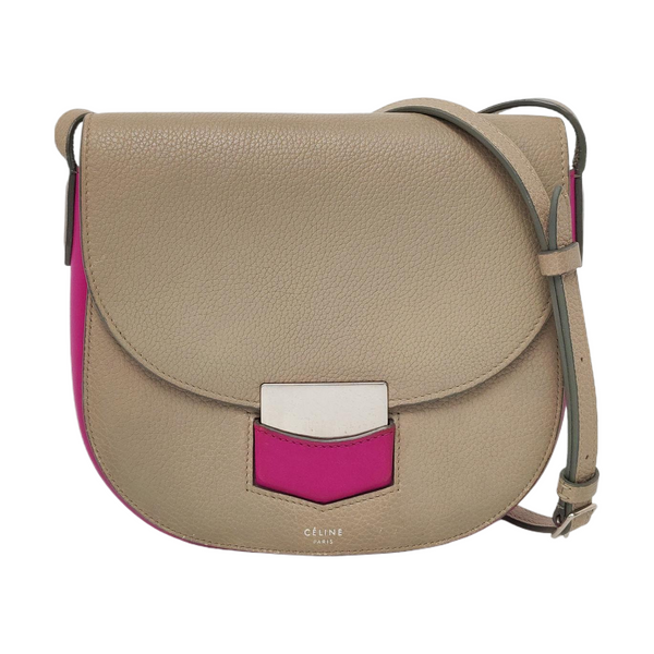 TROTTEUR Small Calfskin Gray