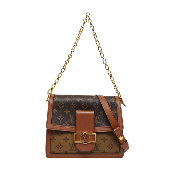 DAUPHINE MM Monogram Coated Canvas Brown