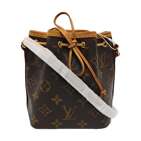 NÉONOÉ Nano Monogram Coated Canvas Brown
