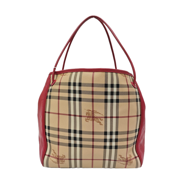 Coated Canvas Tote Bag Beige