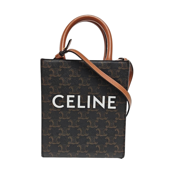 CABAS CELINE Mini Coated Canvas Brown