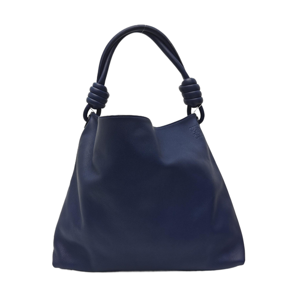 Calfskin Shoulder Bag Blue