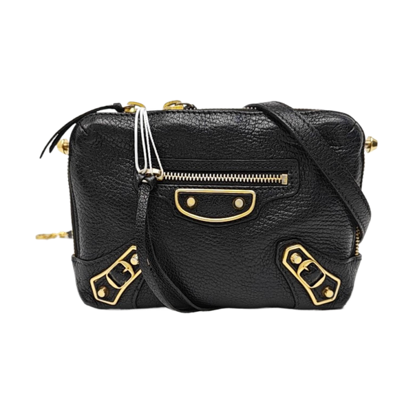 Calfskin Shoulder Bag Black