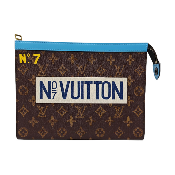 Pochette Voyag MM Monogram Coated Canvas Brown