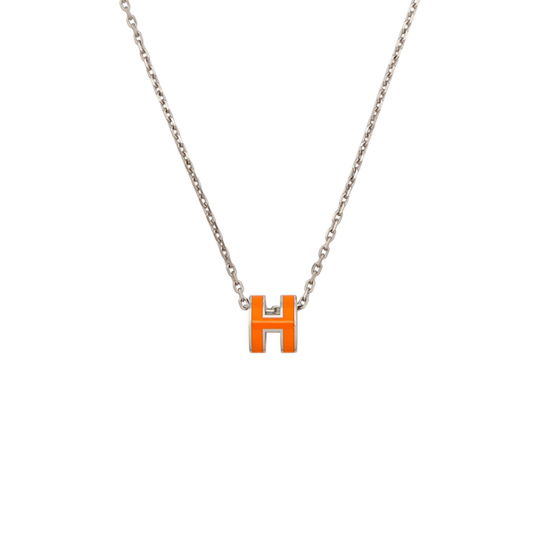 Pop H Metal Silver Necklace