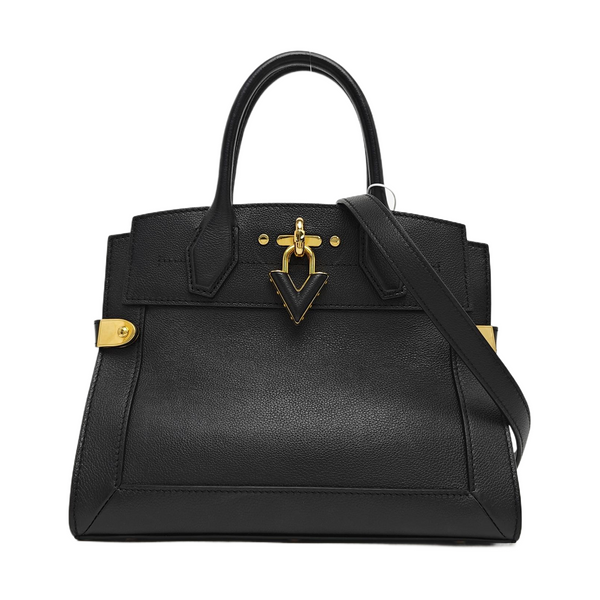 CITY STEAMER PM Calfskin Black
