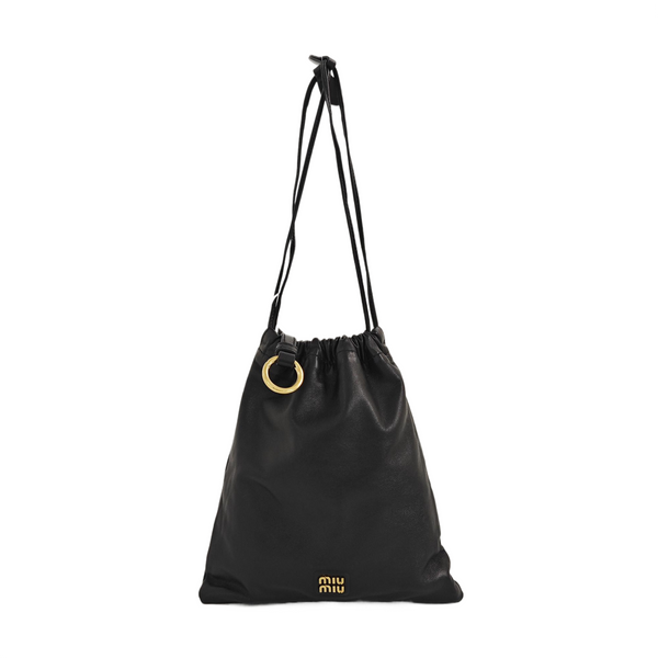 Calfskin Top Handle Bag Black