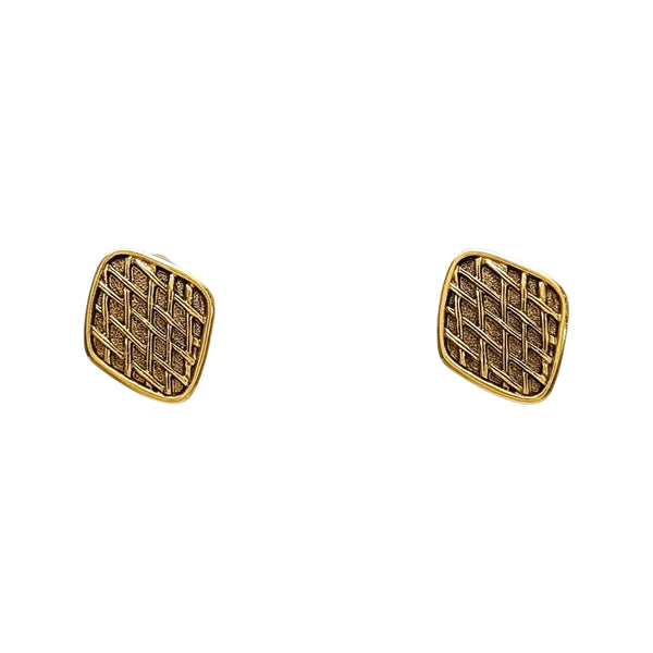 Metal Gold Clip On Earrings