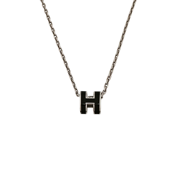 Pop H Metal Silver Necklace