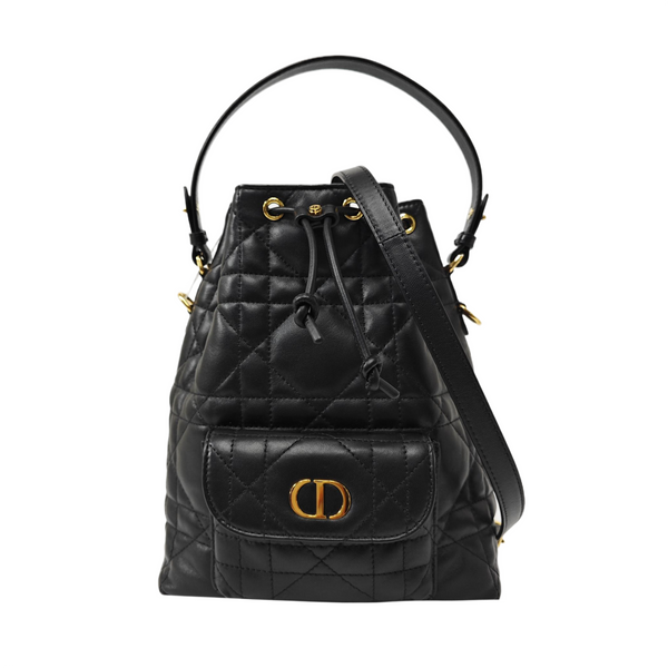 Dior Caro Small Cannage Lambskin Black