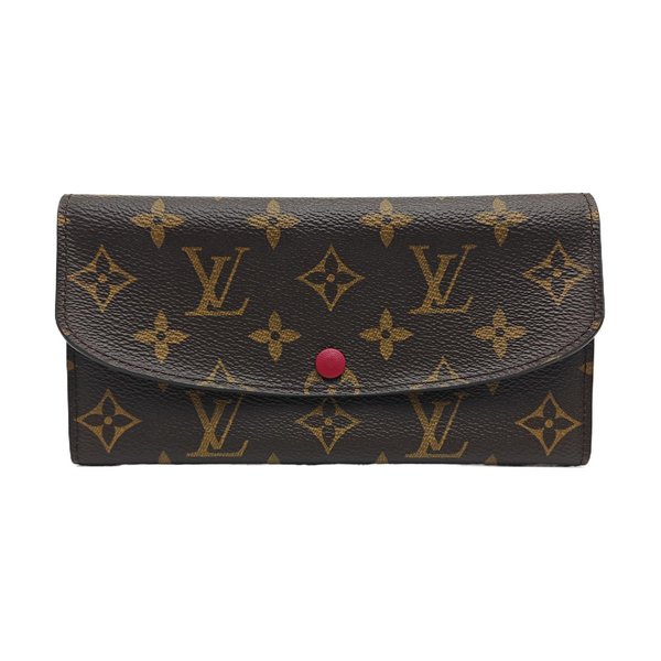 EMILIE Monogram Coated Canvas Brown Wallet