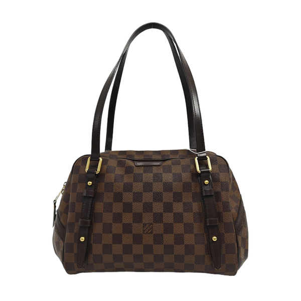 RIVINGTON Damier Ebene Coated Canvas Brown