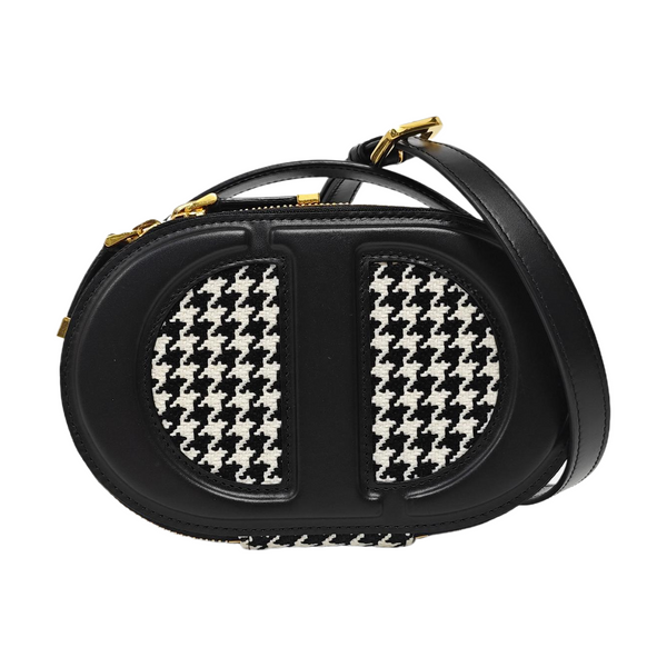 CD Signature Oblique Calfskin Black