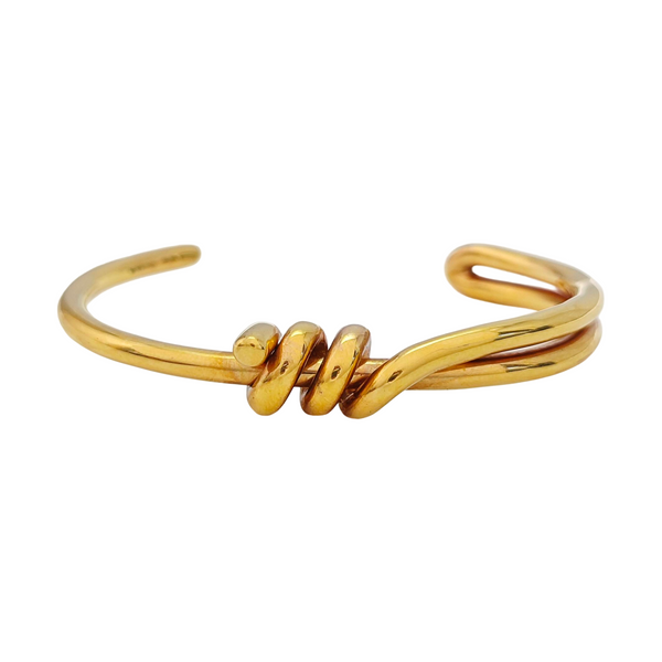 KNOT Metal Gold Bangle