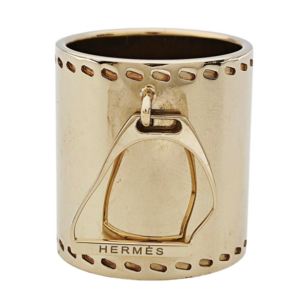 Metal Scarf Ring Gold