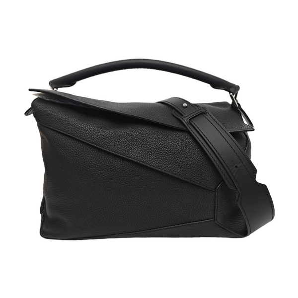 Puzzle Large Calfskin Black