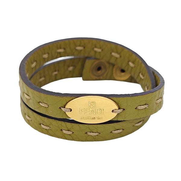 Leather Green Bracelet