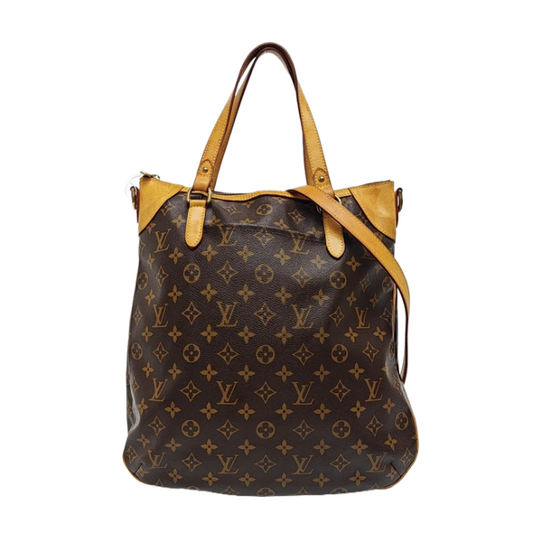 ODEON GM Monogram Coated Canvas Brown