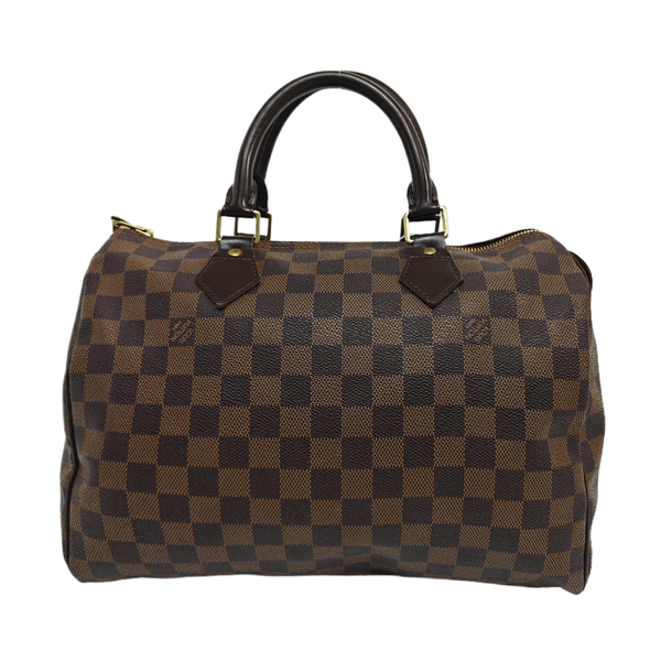 SPEEDY 30 Damier Ebene Coated Canvas Brown