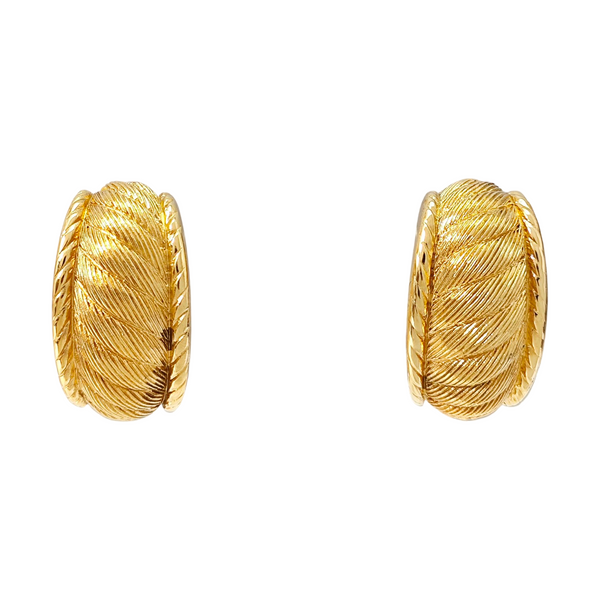 Metal Gold Clip On Earrings