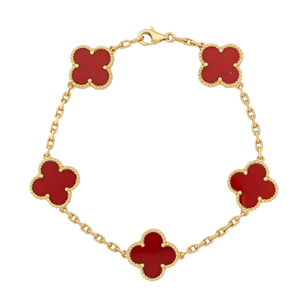 Vintage Alhambra 18k Gold Bracelet