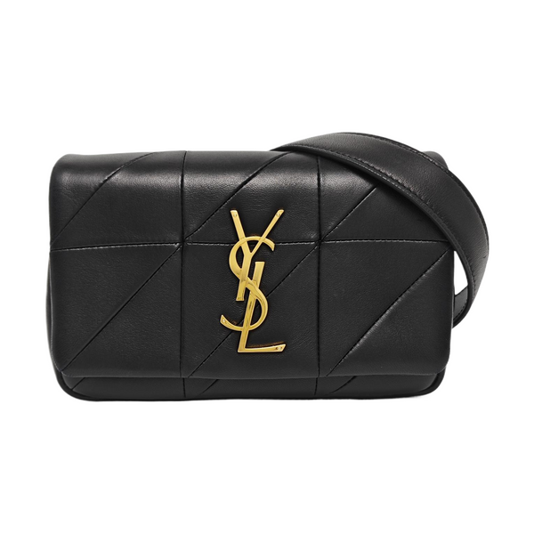 Quilted Lambskin Belt Bag Black
