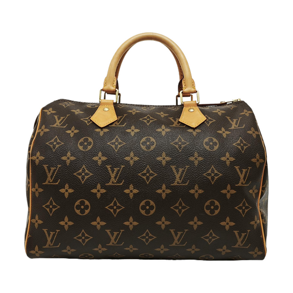 SPEEDY 30 Monogram Coated Canvas Brown