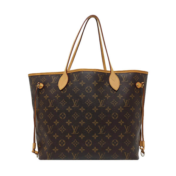 NEVERFULL MM Monogram Coated Canvas Brown