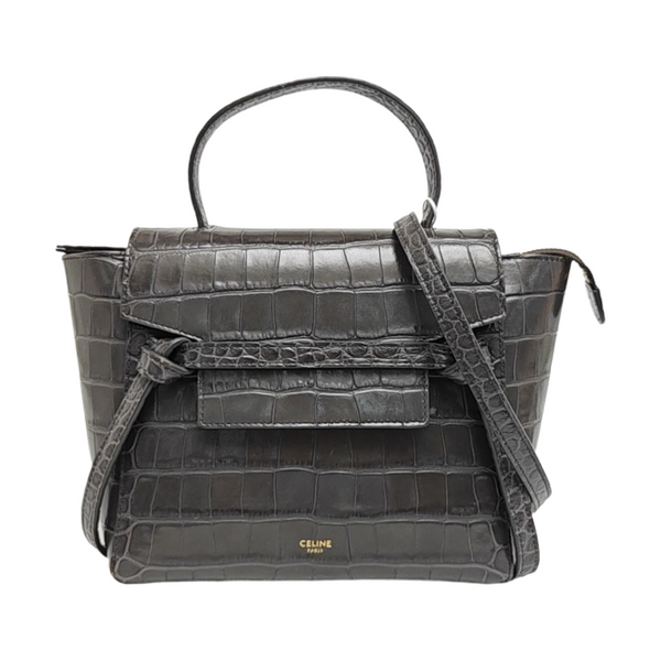 BELT Crocodile Gray
