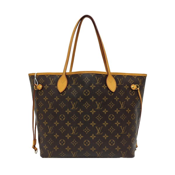 NEVERFULL MM Monogram Coated Canvas Brown