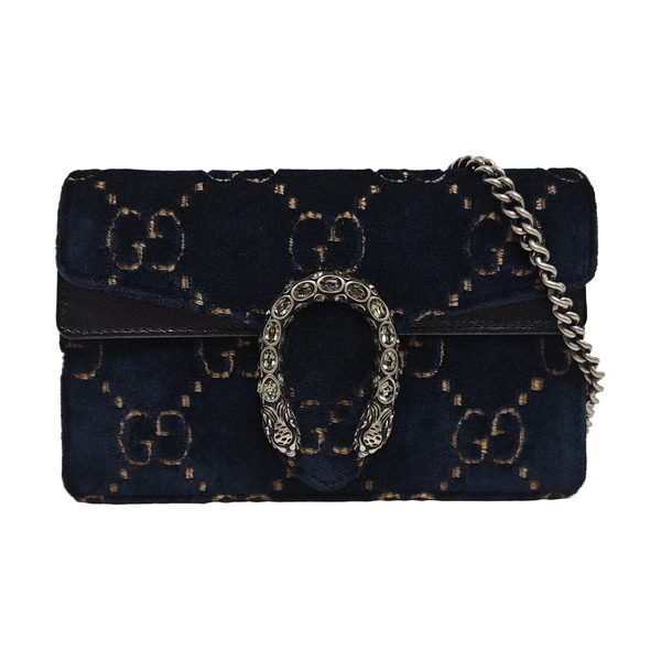 Dionysus Super Mini Monogram Velvet Green