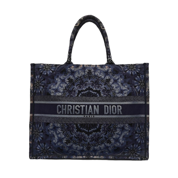 Book Tote Large Canvas Blue