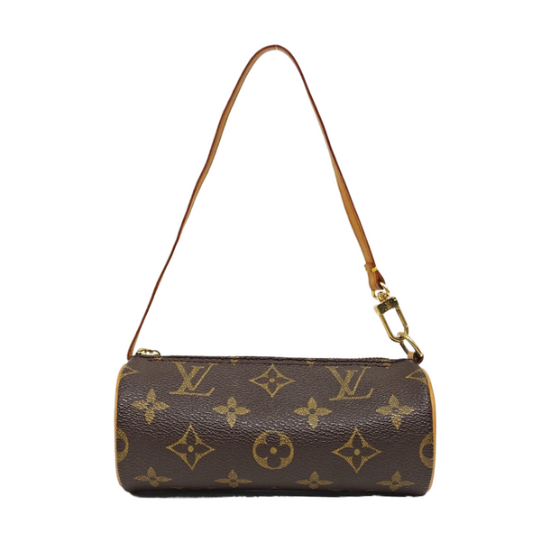 PAPILLON Mini Monogram Coated Canvas Brown