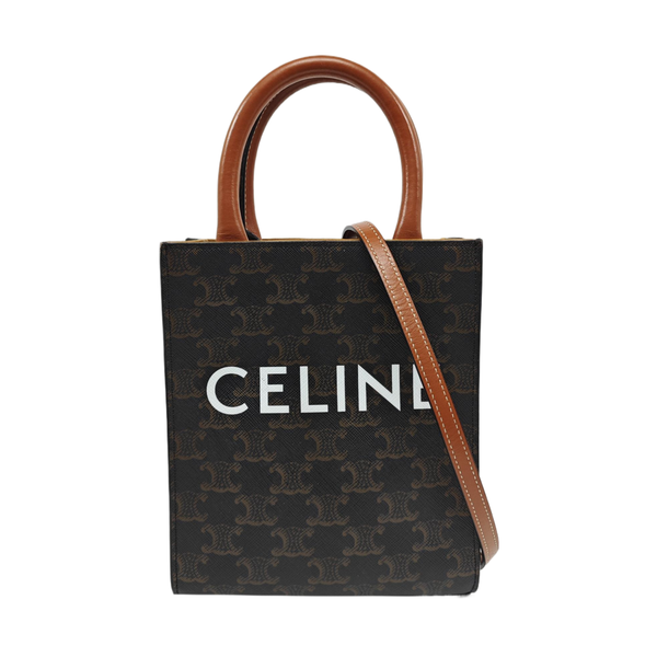CABAS CELINE Mini Coated Canvas Brown