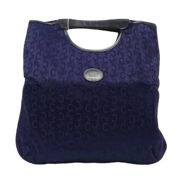 Canvas Top Handle Bag Blue