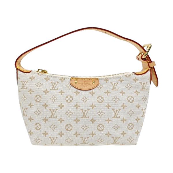 Monogram Fabric Top Handle Bag White